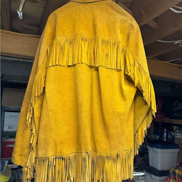 Fringed Suede Jacket in Tan - Picture 11 of 11